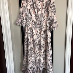 Yakira Bella Judy Dress-Ivory Pattern Dress-NWT